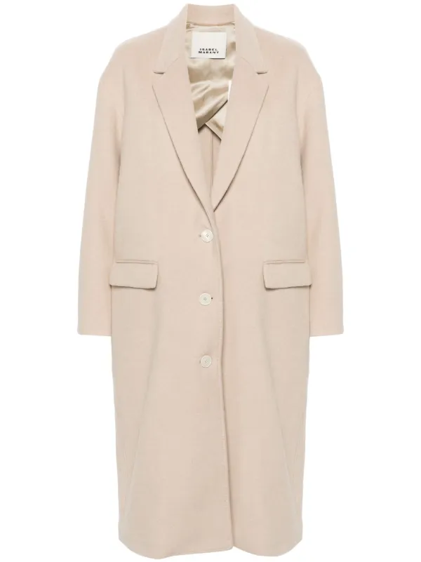 Isabel Marant Efezia Coat in Neutrals