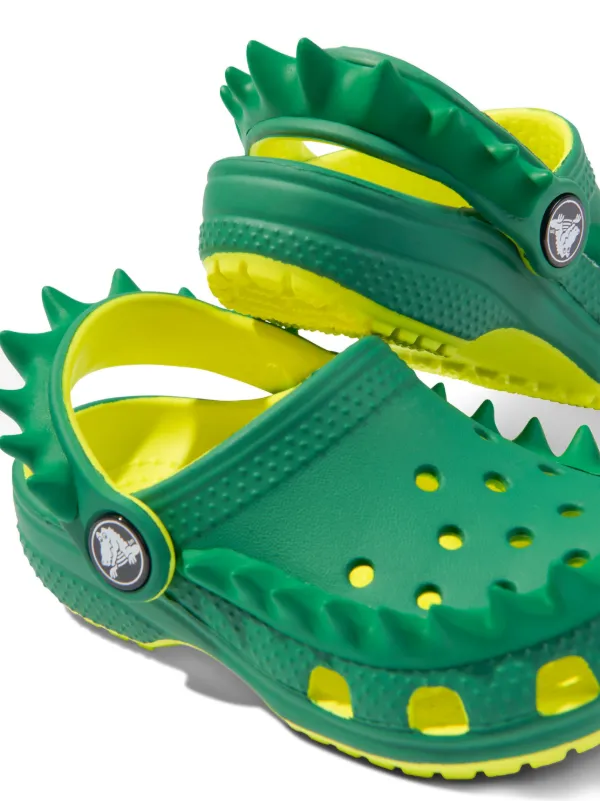 靴  SLIPPER Croco Shower Sandal 9 Crocs Kids Crocodile spike-detail Sandals | Green | FARFETCH RO