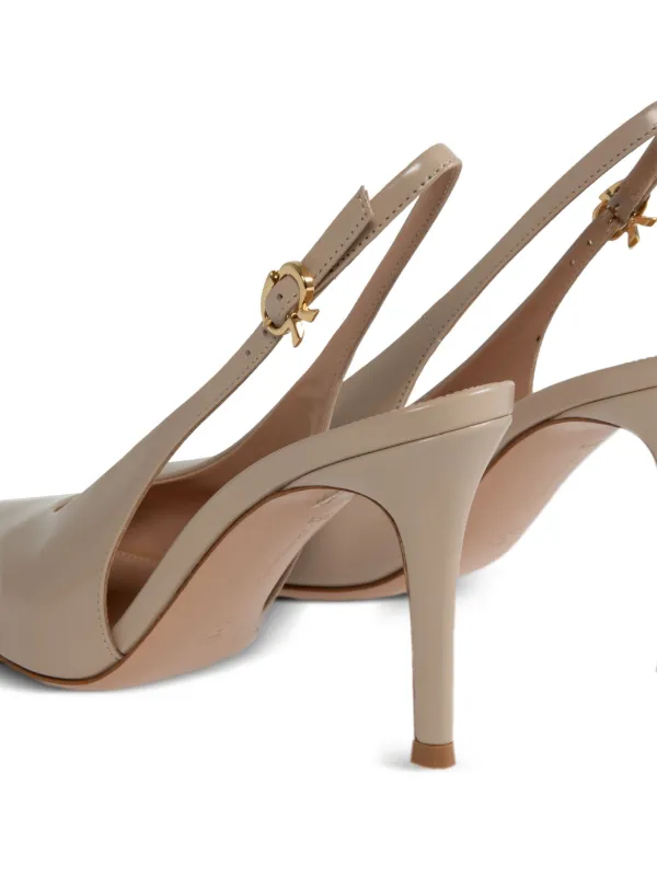Gianvito Rossi【関税送料込】Tokio レザーパンプス 85mm Gianvito Rossi Tokio 85mm パンプス | ニュートラル | FARFETCH JP