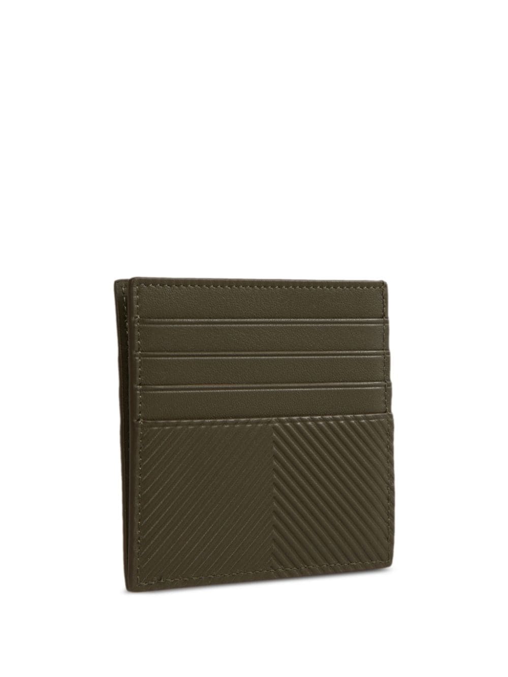 Shop Loewe Stamped Card Holder In Green