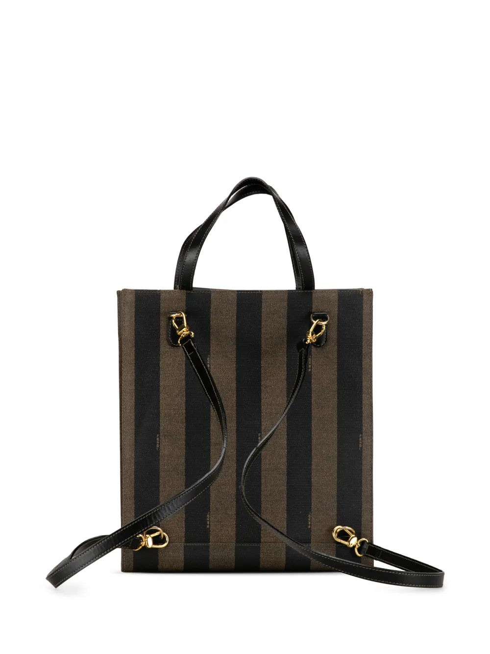 Fendi Pre-Owned 1900s FF Pequin verstelbare rugzak - Bruin
