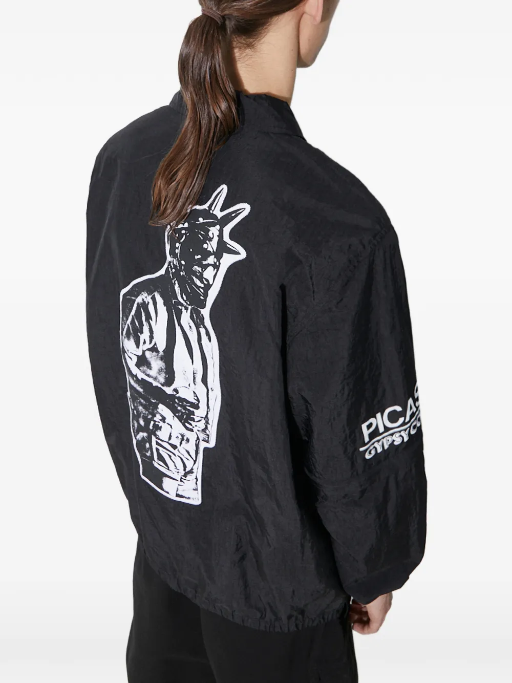 Pleasures Gypsy shirtjack met knopen Zwart