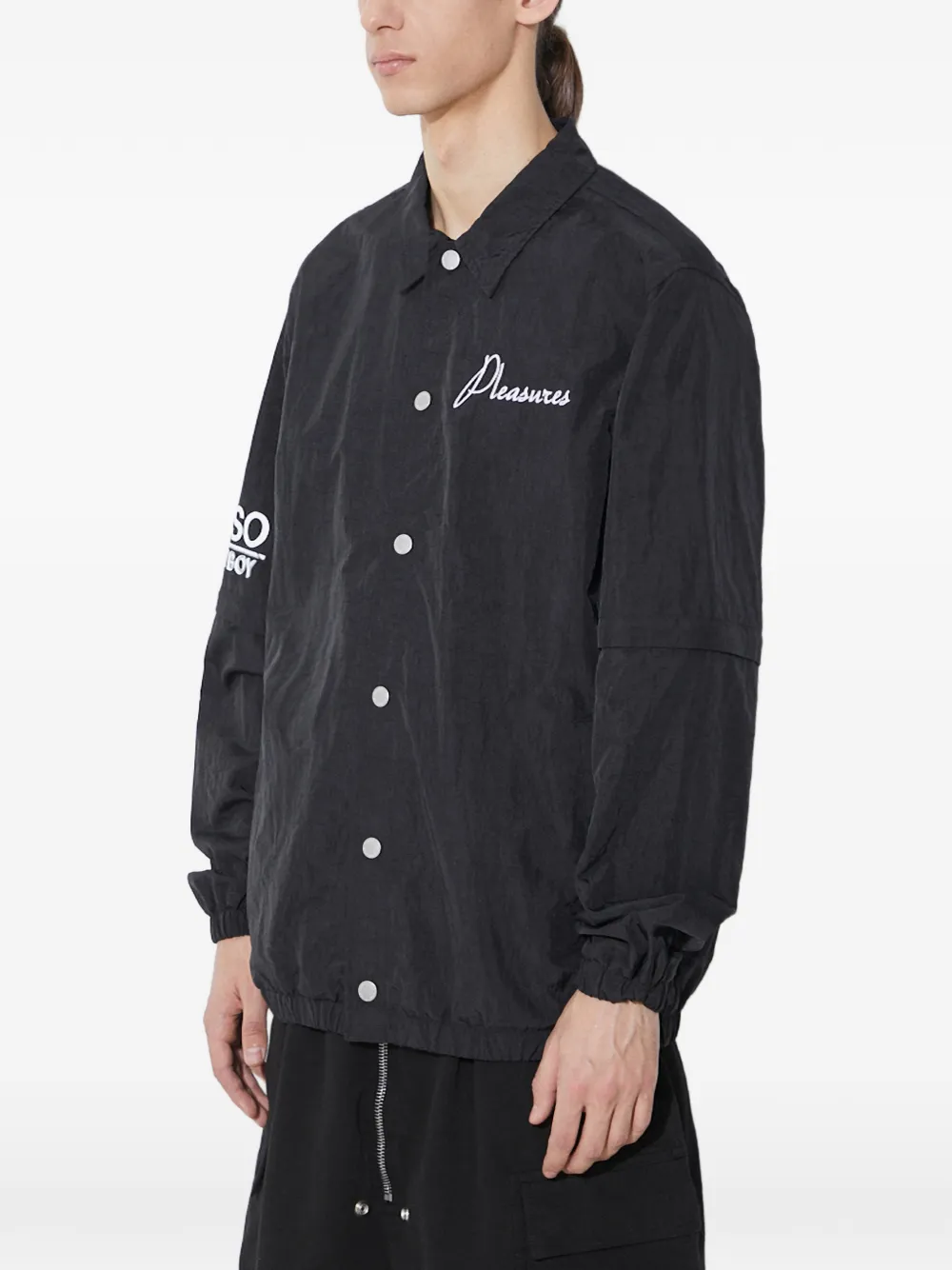Pleasures Gypsy shirtjack met knopen Zwart