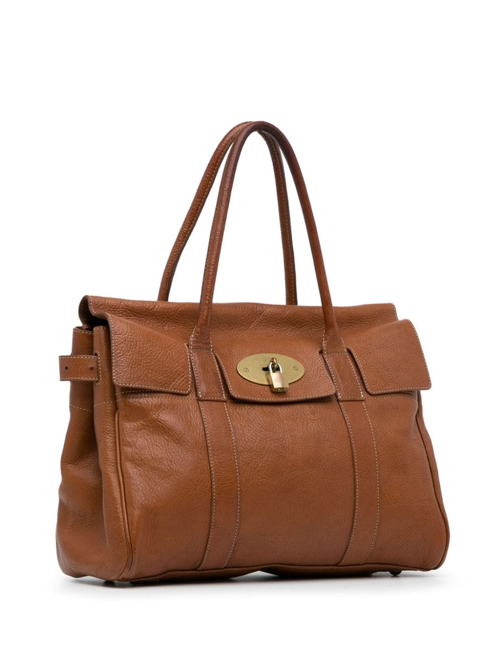 Pre-owned Mulberry 21st Century Bayswater Heritage Tote Bag In Brown