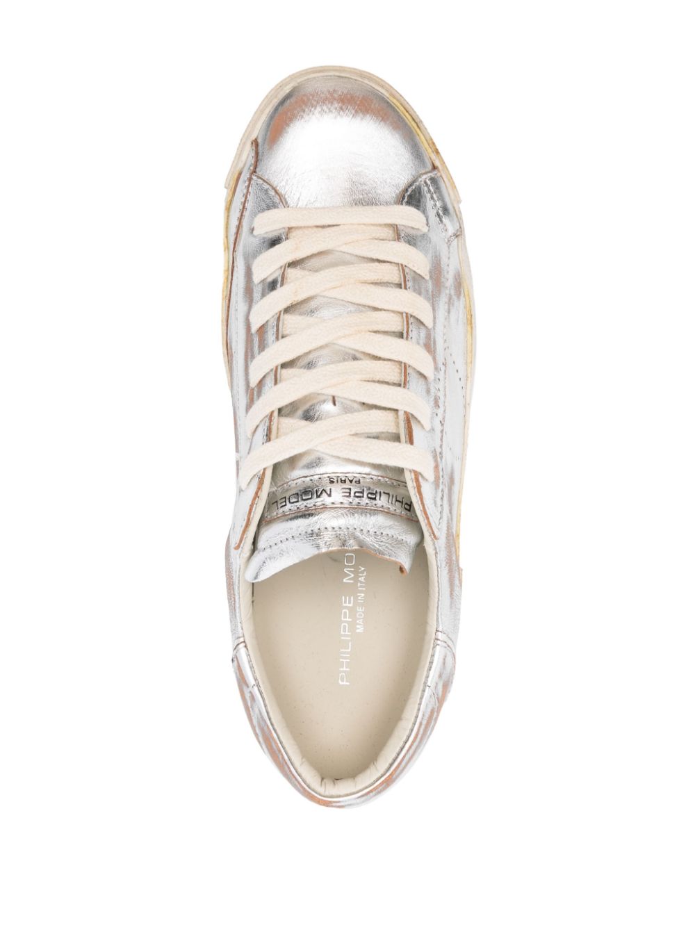 Philippe Model Paris Prsx leren sneakers Zilver