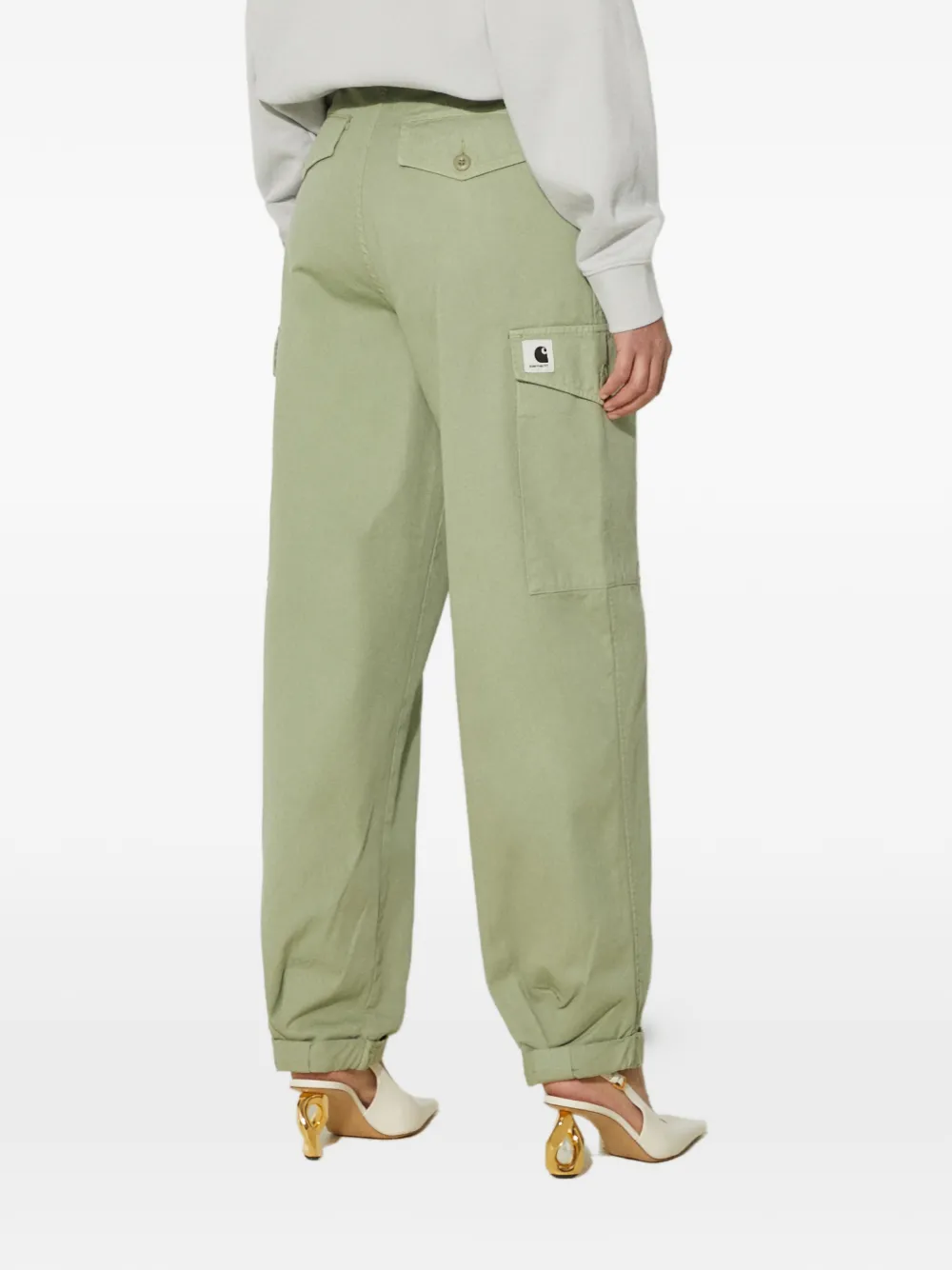 pleated cargo trousers