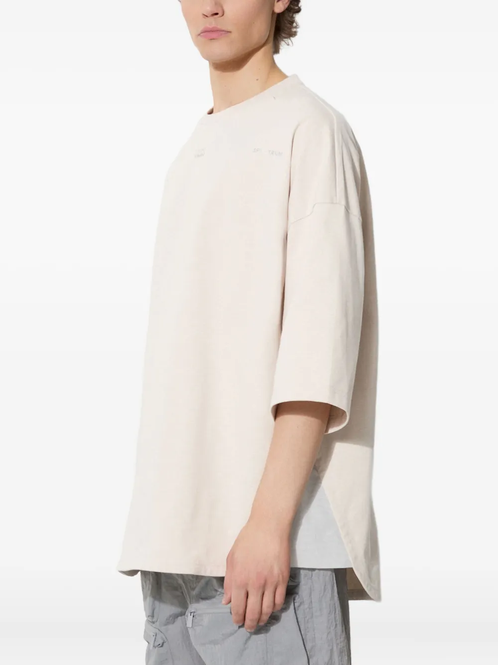 A.A. Spectrum T-shirt met logoprint - Beige