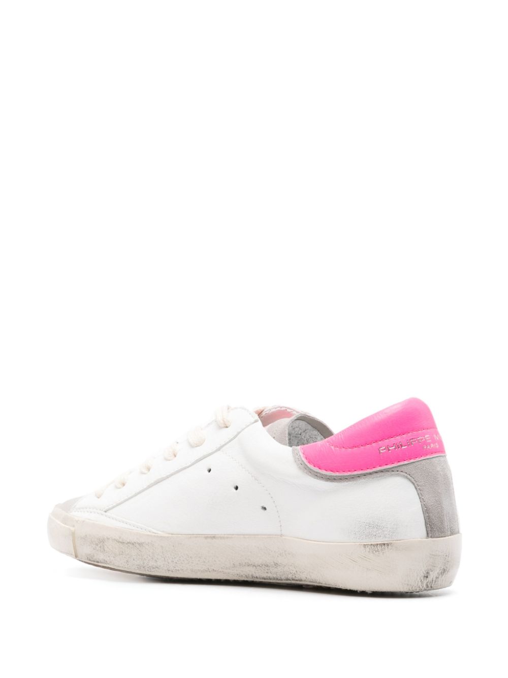 Shop Philippe Model Paris Prsx Leather Sneakers In White