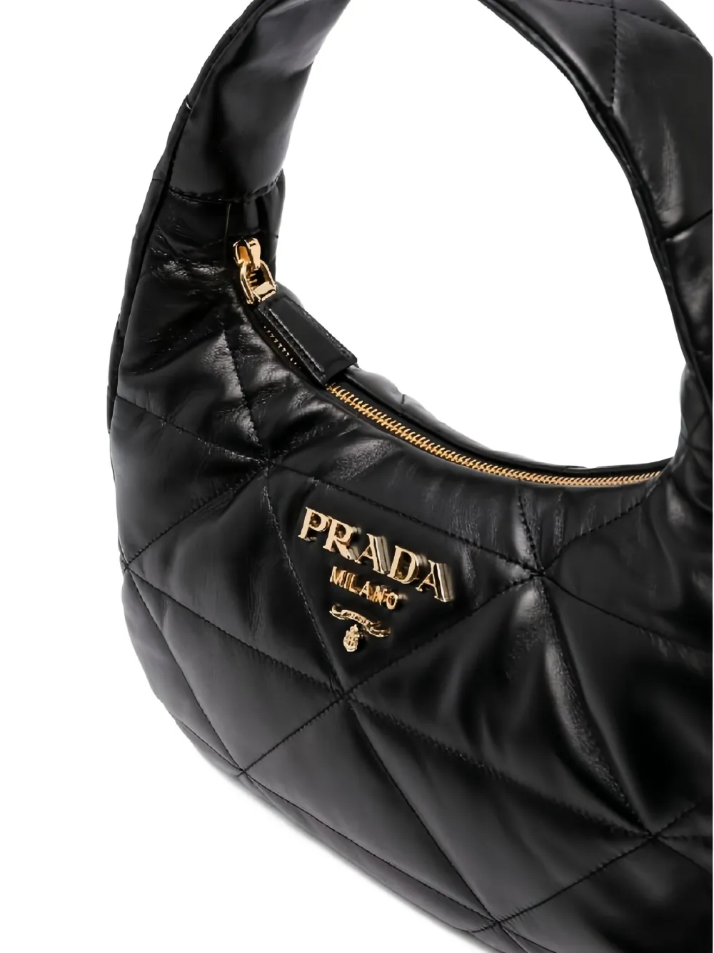 Prada Spectrum gewatteerde leren shopper - Zwart