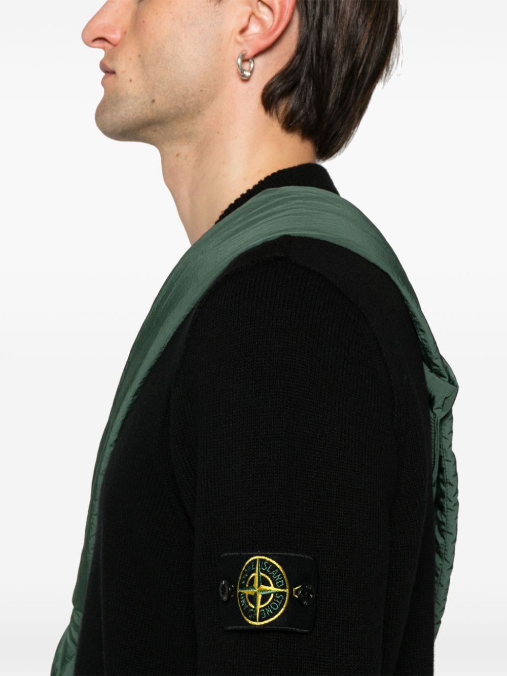 Shop Stone Island Compass-badge Jumper In Black