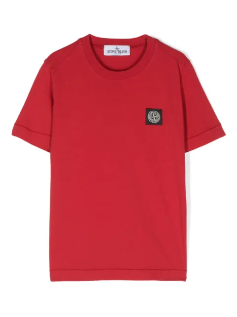 Stone Island Junior Compass-appliqué T-shirt
