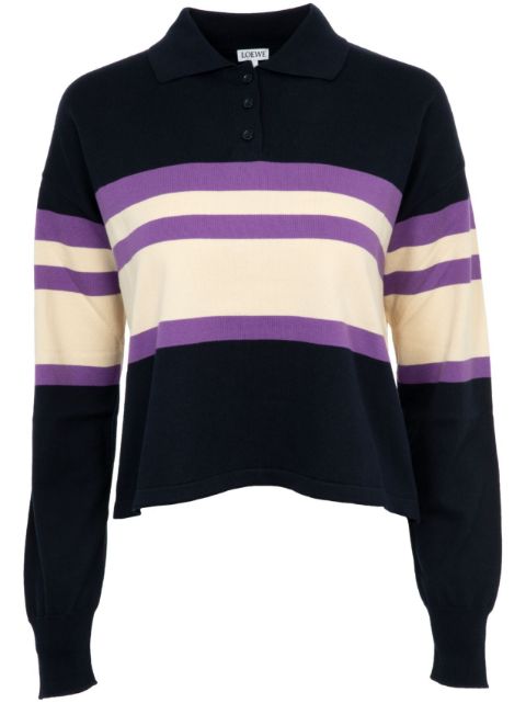 LOEWE polo-collar cotton jumper