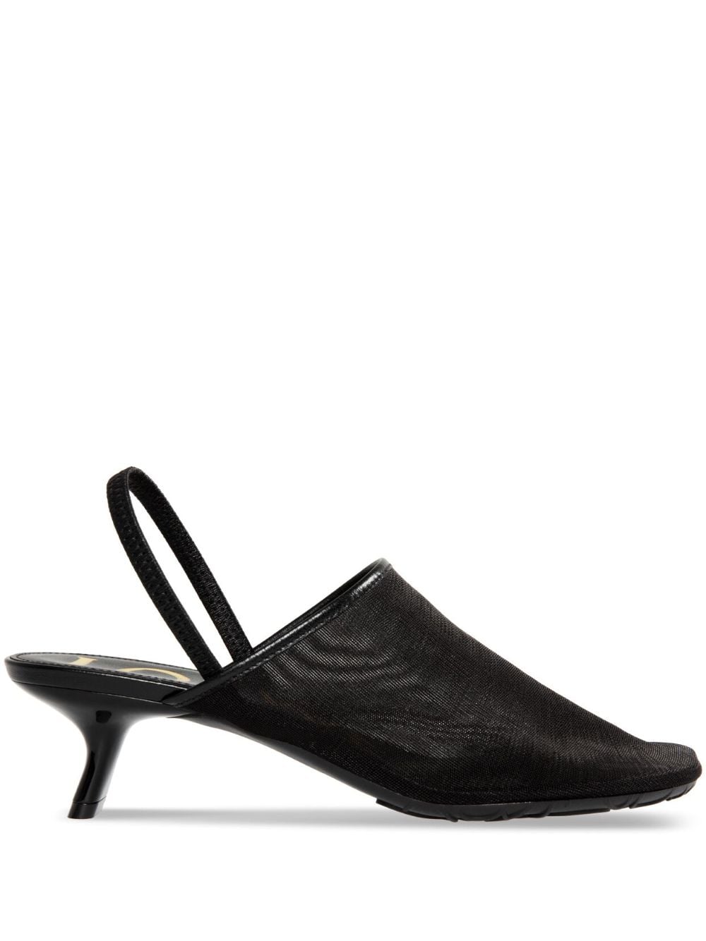 LOEWE 45mm Petal slingback mules – Black