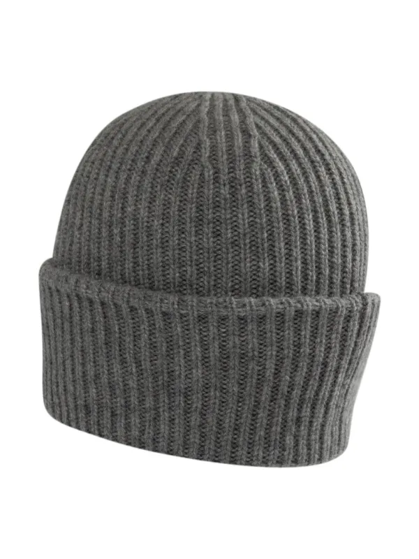 Moncler logo-appliqué Beanie | Grey | FARFETCH