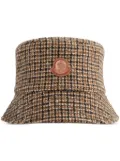 Moncler tweed bucket hat - Brown