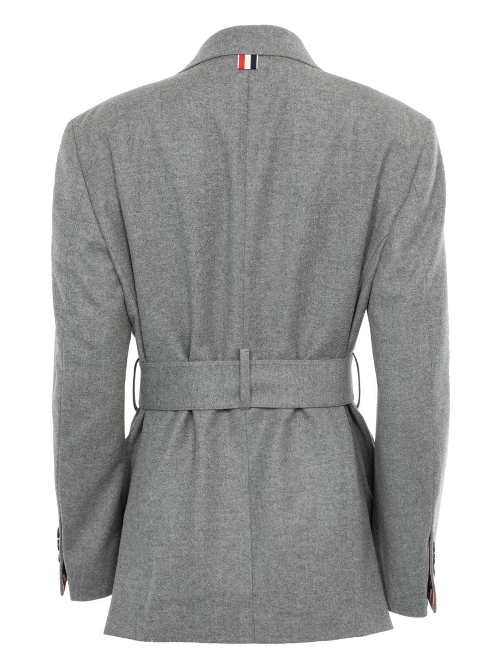 Shop Thom Browne Wool Military Jacket In Grey