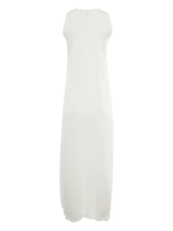 knee length dresses for ladies Fine Knit Maxi Dress - Cream main image 0