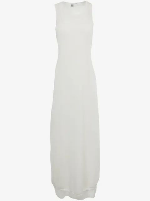 TOTEME layered fine-knit maxi dress