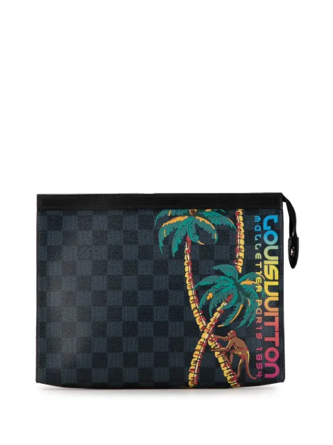 Louis Vuitton Pre-Owned 2018 Damier Cobalt Jungle Pochette Voyage MM clutch bag