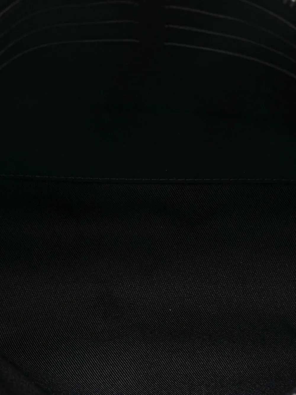 Pre-owned Louis Vuitton 2018 Damier Cobalt Jungle Pochette Voyage Mm Clutch Bag In Black