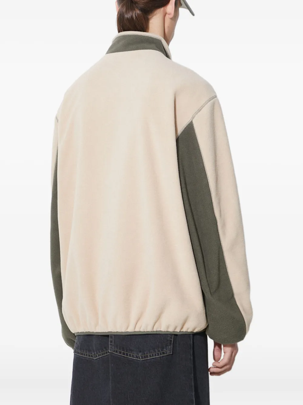 Billionaire Boys Club colour-block fleece jacket Beige