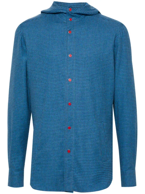 Kiton hoodie a cuadros