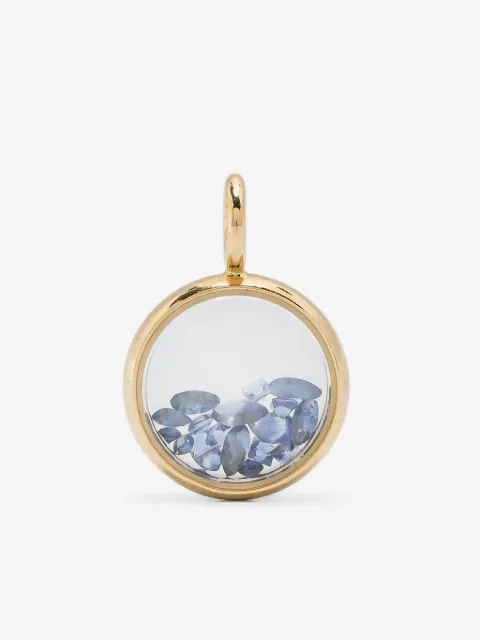 Aurelie Bidermann dije Mini Chivor en oro amarillo de 18kt con zafiro