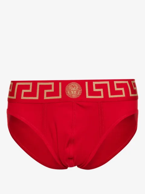 Versace slip à bande Greca