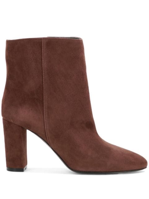 Via Roma 15 high-heel suede ankle boots