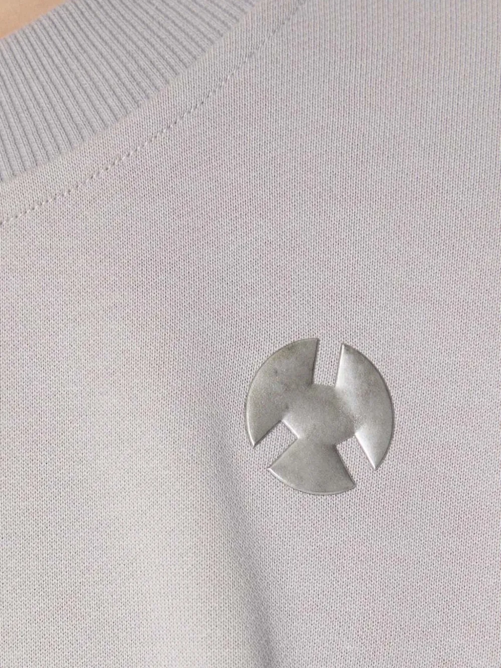 A.A. Spectrum Sweater met metallic detail en ronde hals Grijs