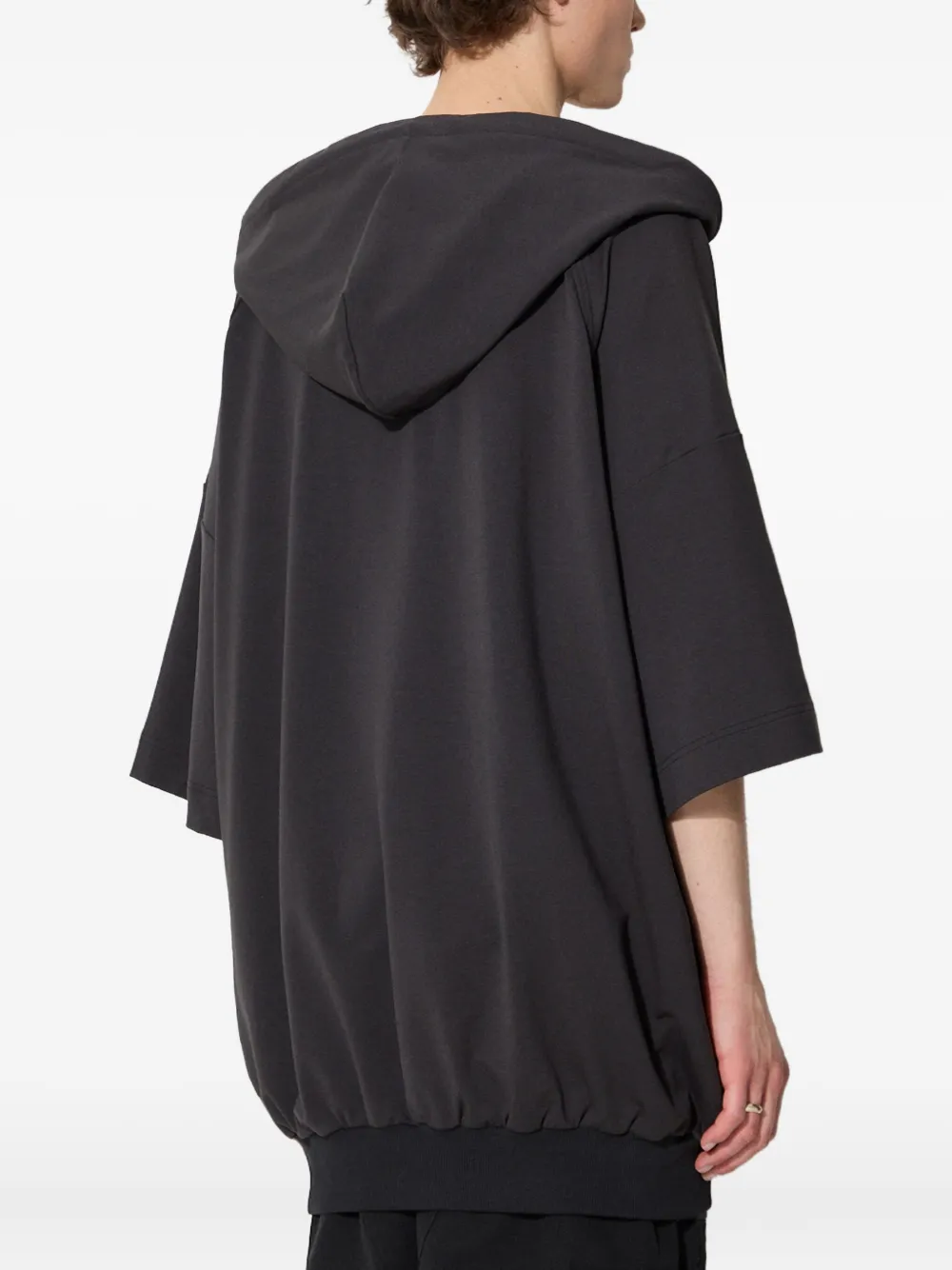A.A. Spectrum Hoodie met halve mouwen Zwart