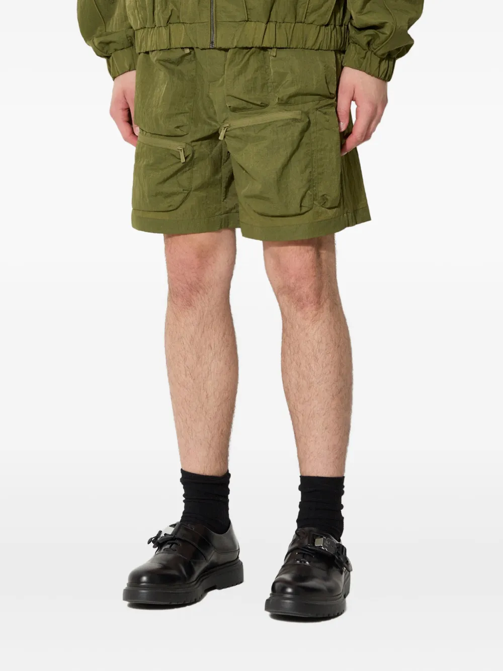 A.A. Spectrum Wadrian cargo shorts met ceintuur - Groen