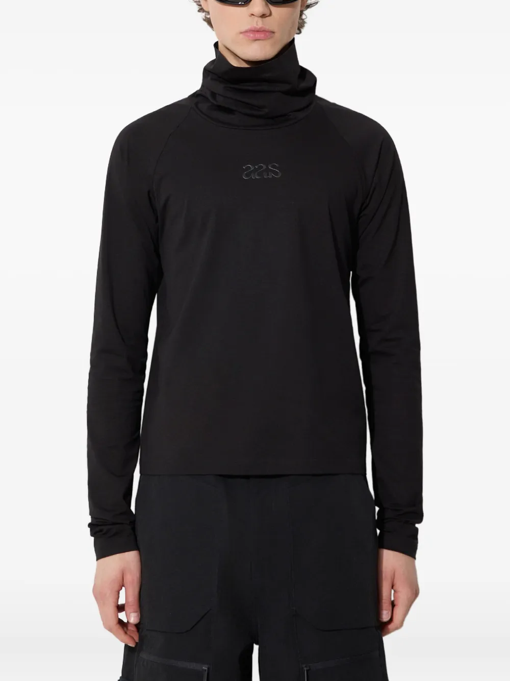 A.A. Spectrum high-neck raglan-sleeve T-shirt | Black | Image 1