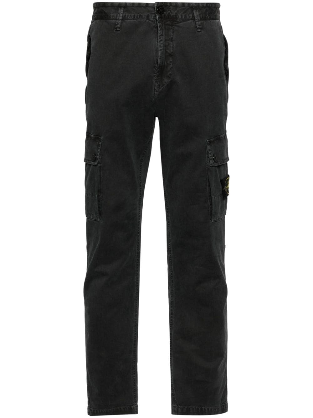 Shop Stone Island Compass-badge Cargo Pants In Grey