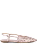 Del Carlo leather ballerina shoes - Pink