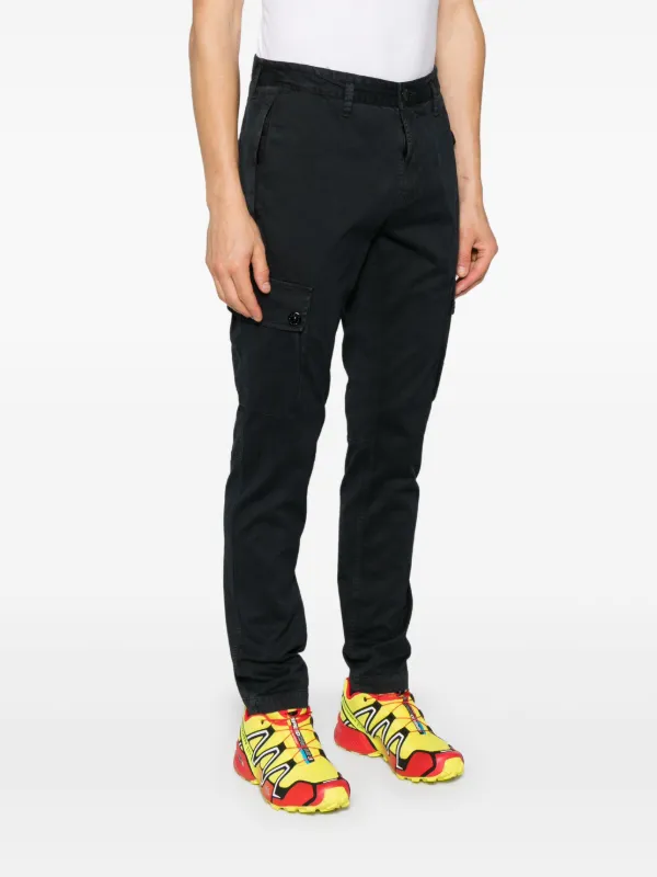 Stone Island Compass-badge Cargo Pants | Blue | FARFETCH CA