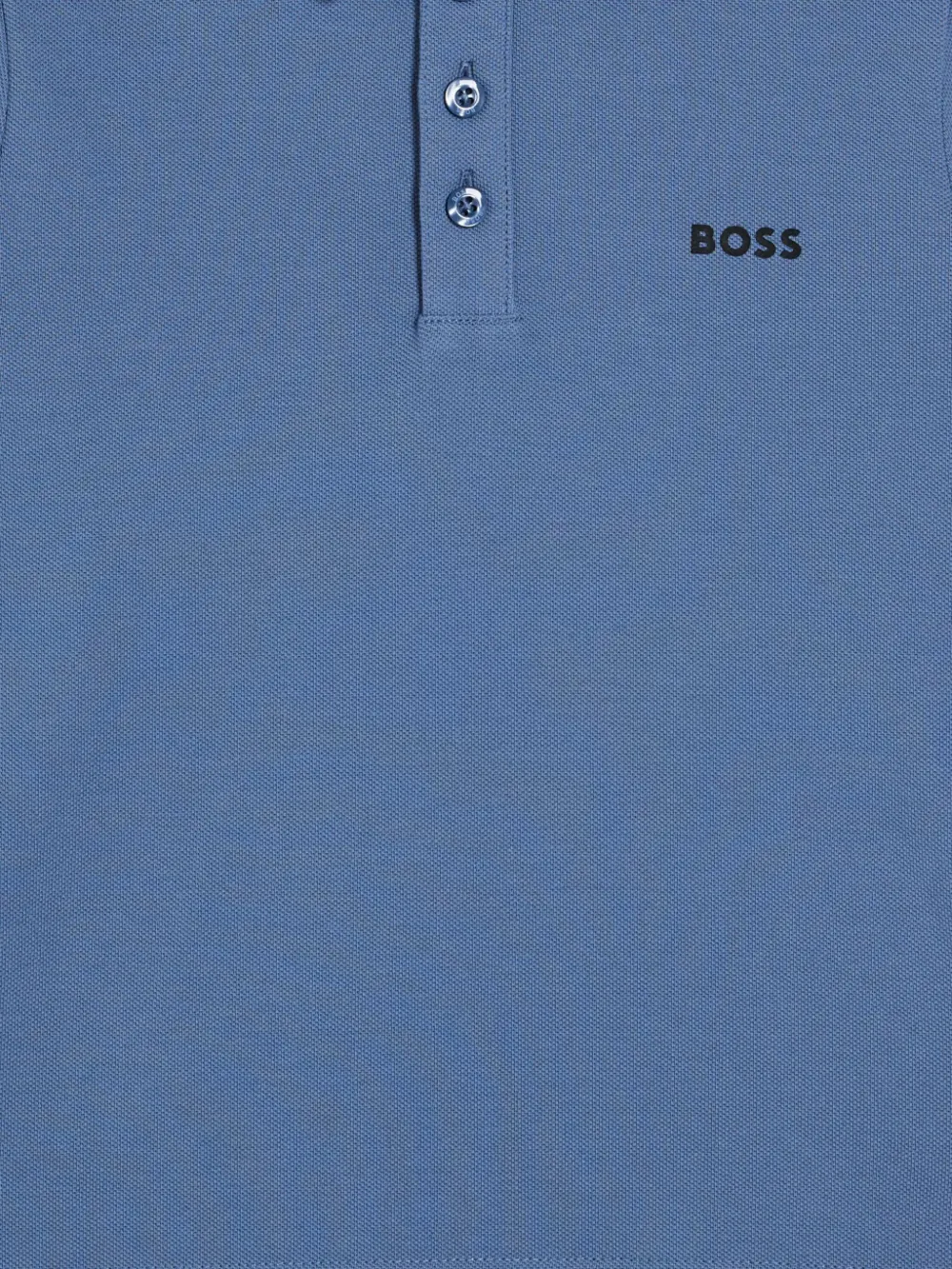 BOSS Kidswear Poloshirt met logoprint Blauw