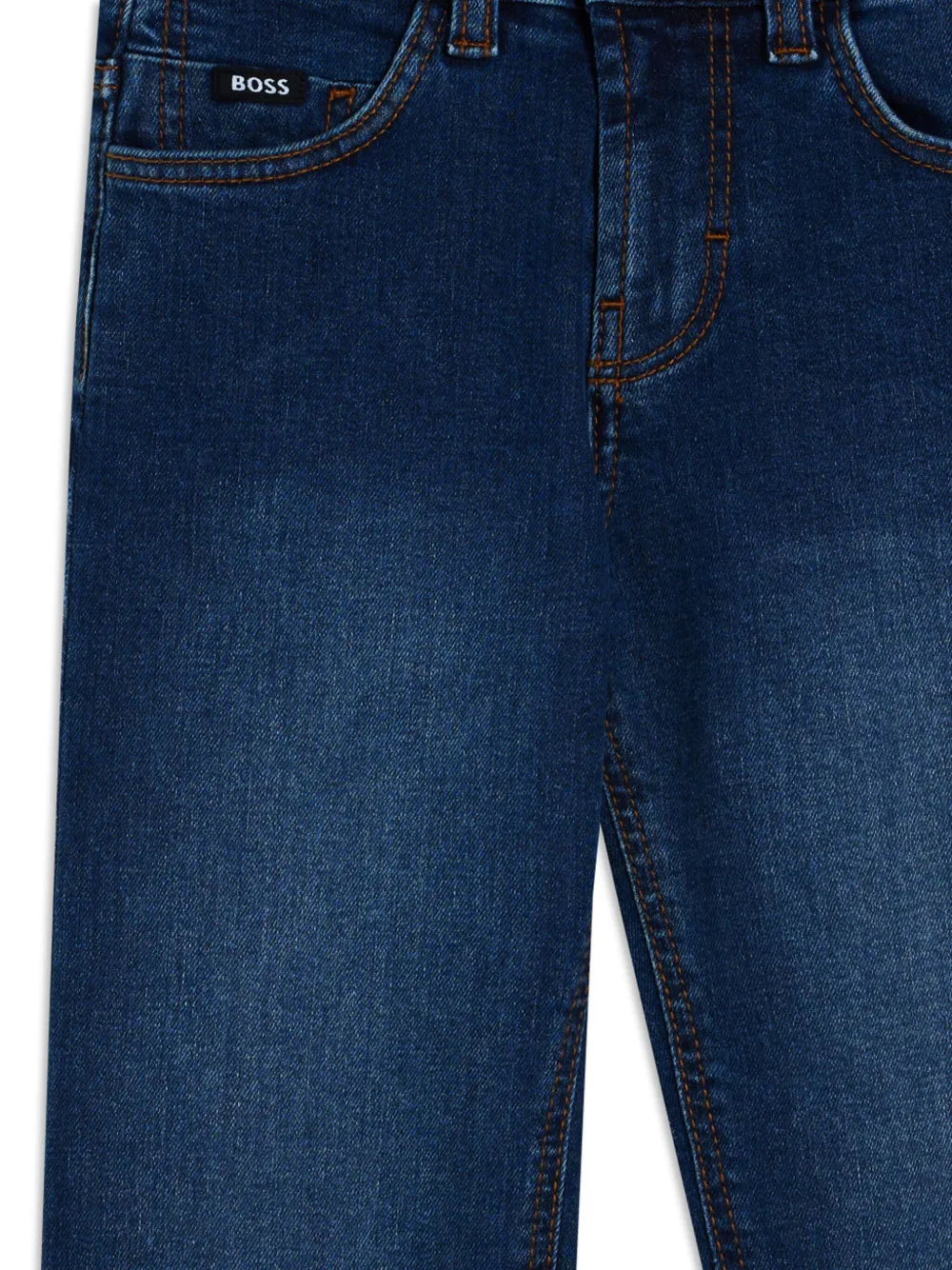 BOSS Kidswear Jeans met donkere wassing Blauw