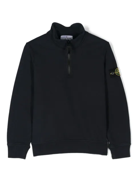 Stone Island Junior sudadera con parche de brújula