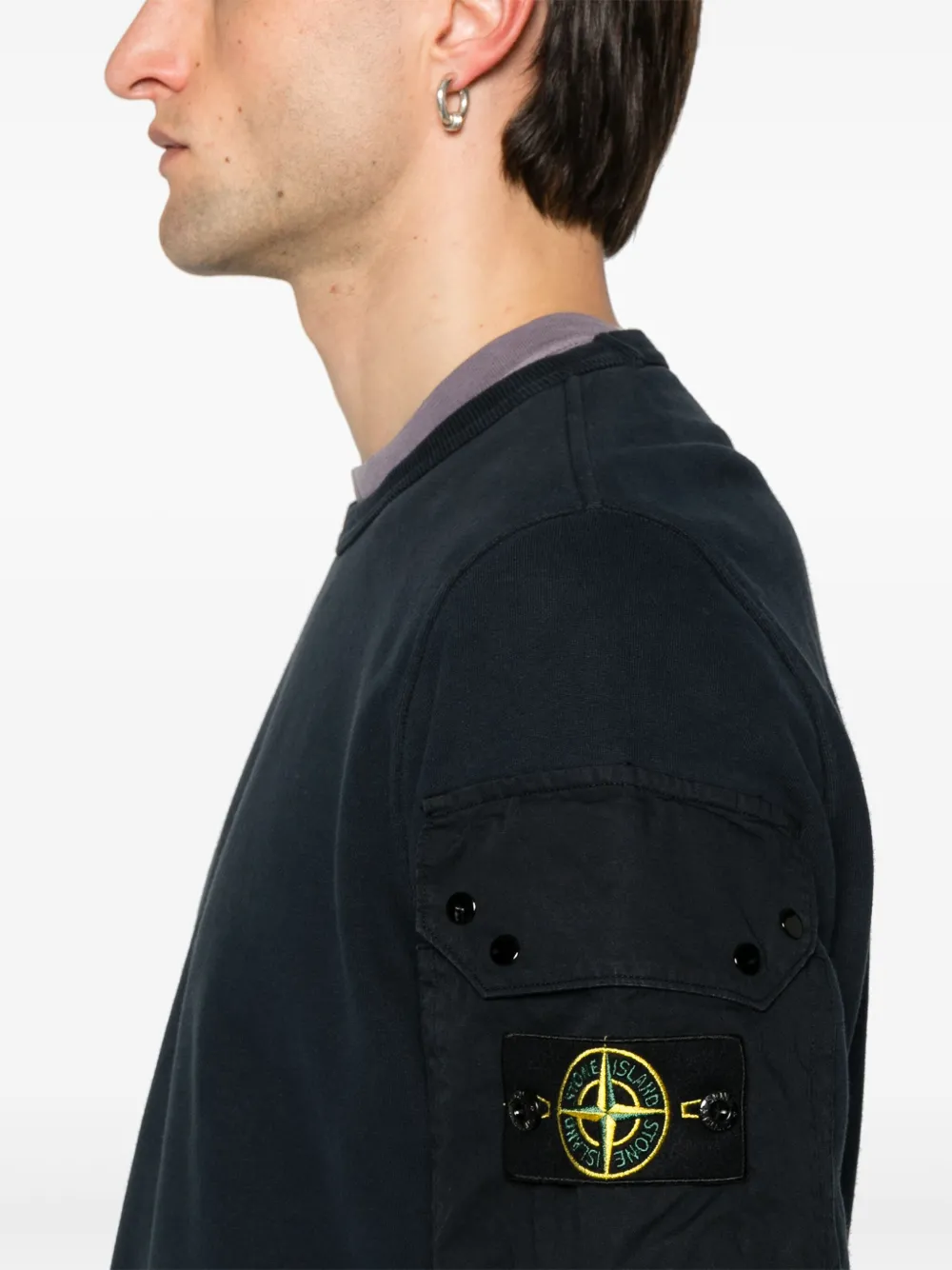 Stone Island コンパスバッジ スウェットシャツ | ブルー