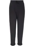 Brunello Cucinelli turn-up drawstring-waist track pants - Green