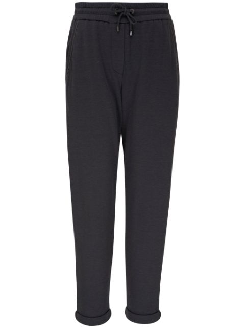 Brunello Cucinelli turn-up drawstring-waist track pants Women