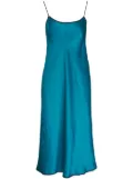 Vince satin slip midi dress - Blue