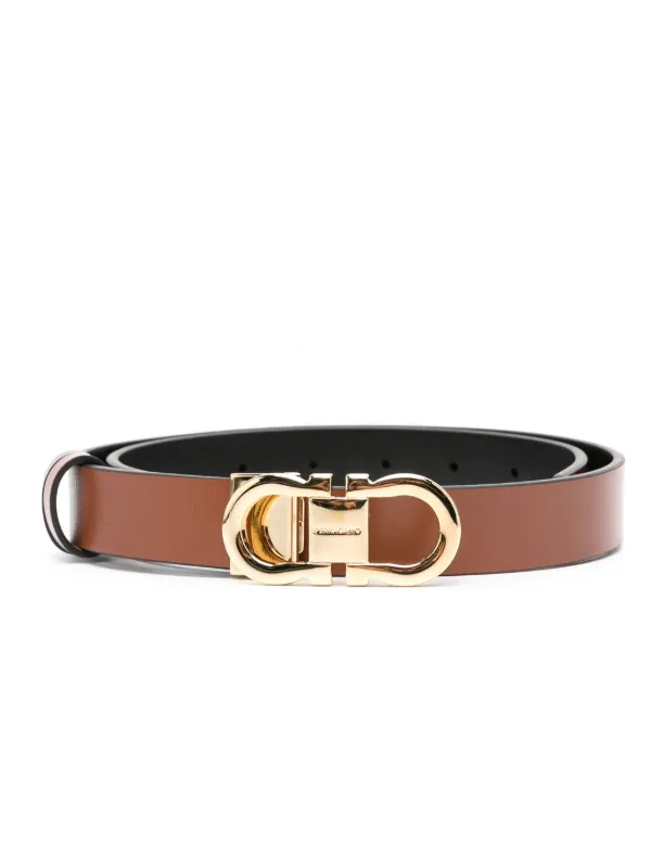 Ferragamo Gancini Leather Belt Brown FARFETCH ID