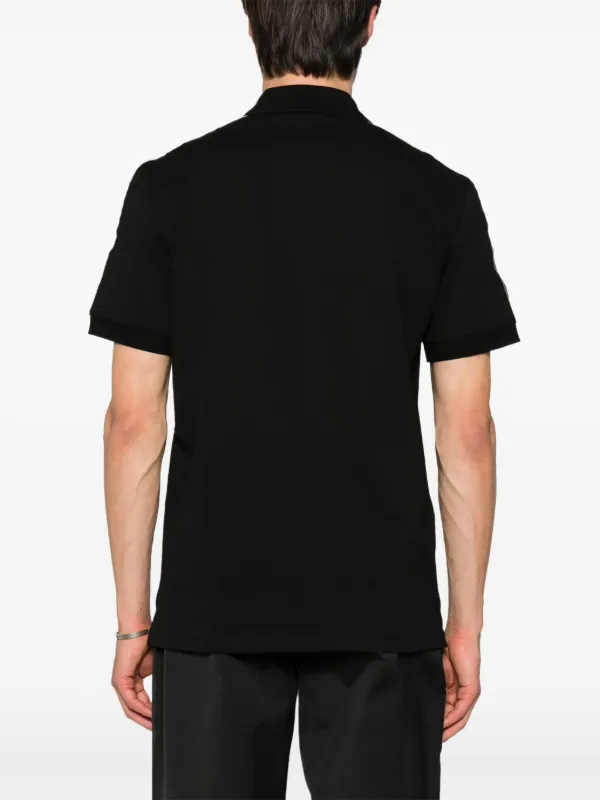 Alexander McQueen logo-tape Cotton Polo Shirt | Black | FARFETCH