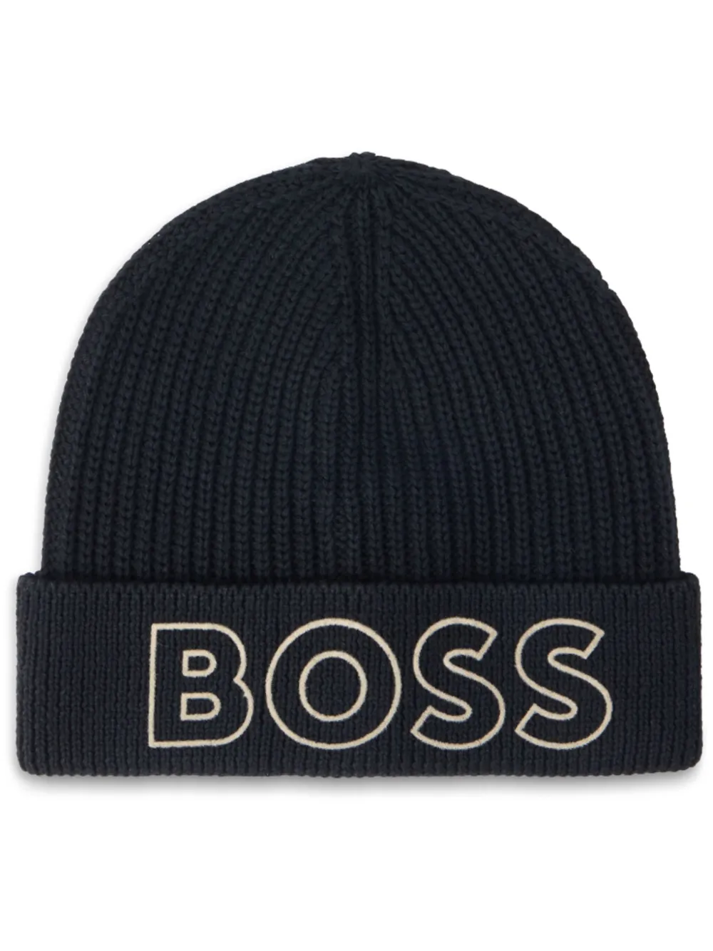 Bosswear Logo-embroidered Beanie In Black