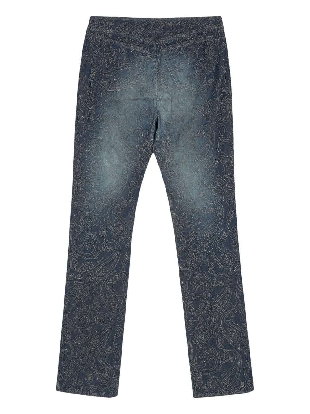 Versace Pre-Owned 2000s jeans met stras - Blauw