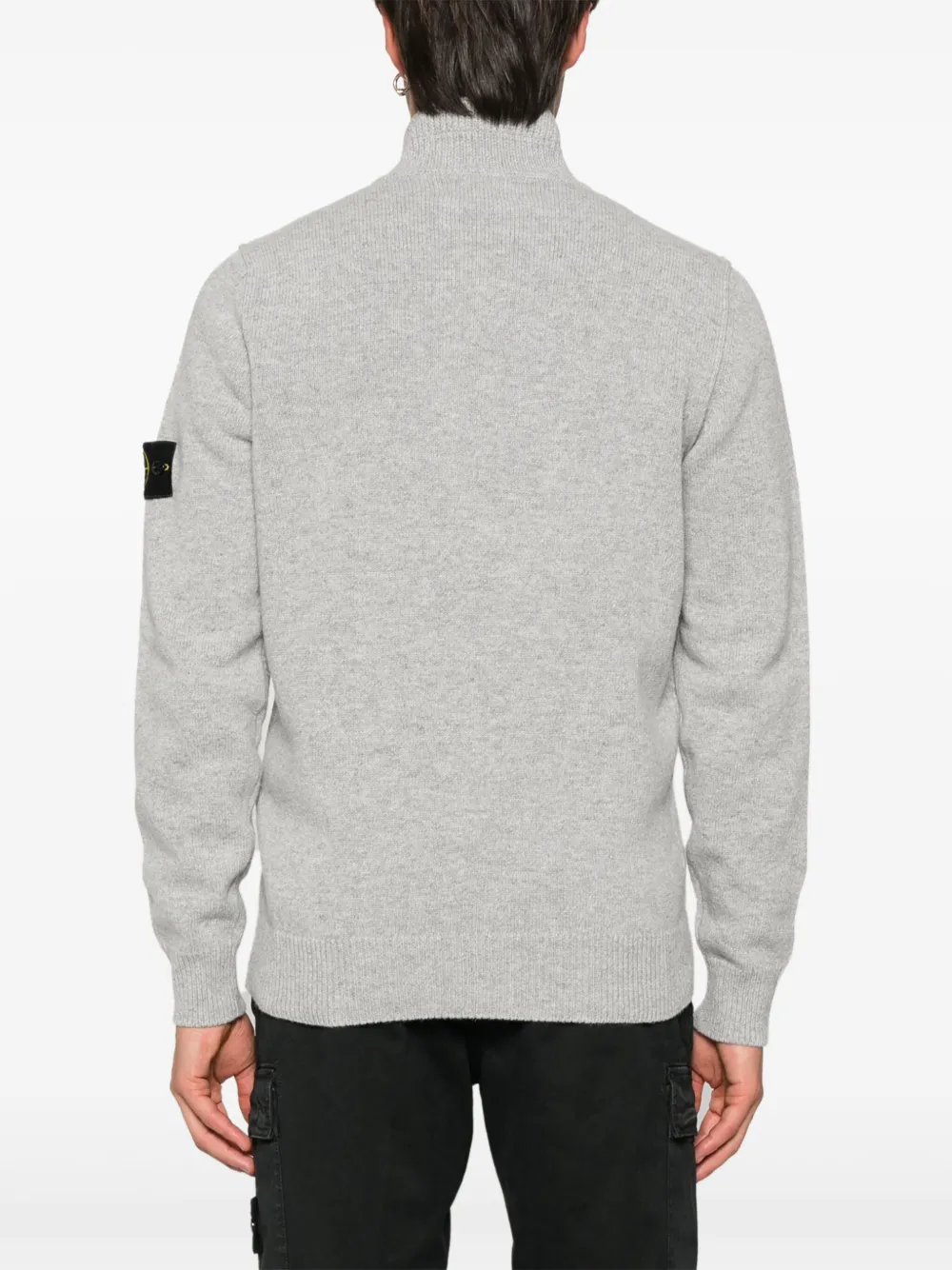 Stone Island Trui met Compass-logopatch Grijs