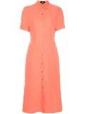 Theory linen midi dress - Orange