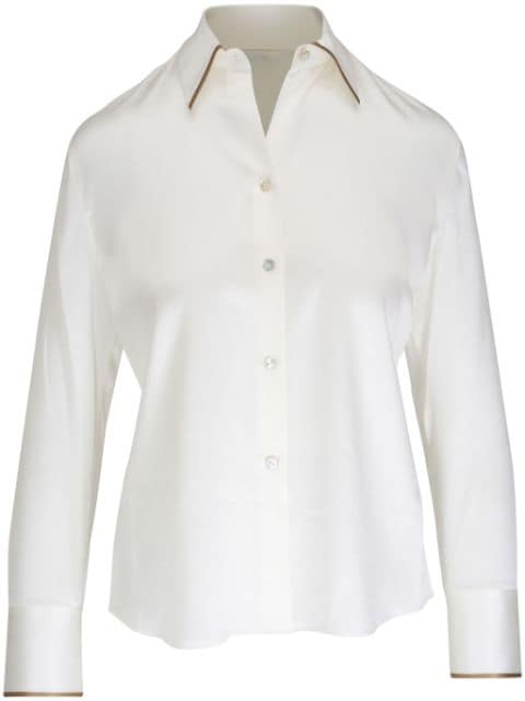 Vince long-sleeve silk shirt